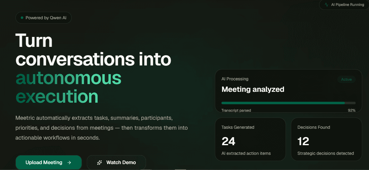 Meetric AI screenshot 1